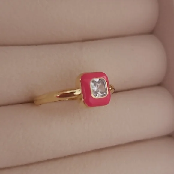 Pink Bling Resizable Ring - Picture 4 of 4